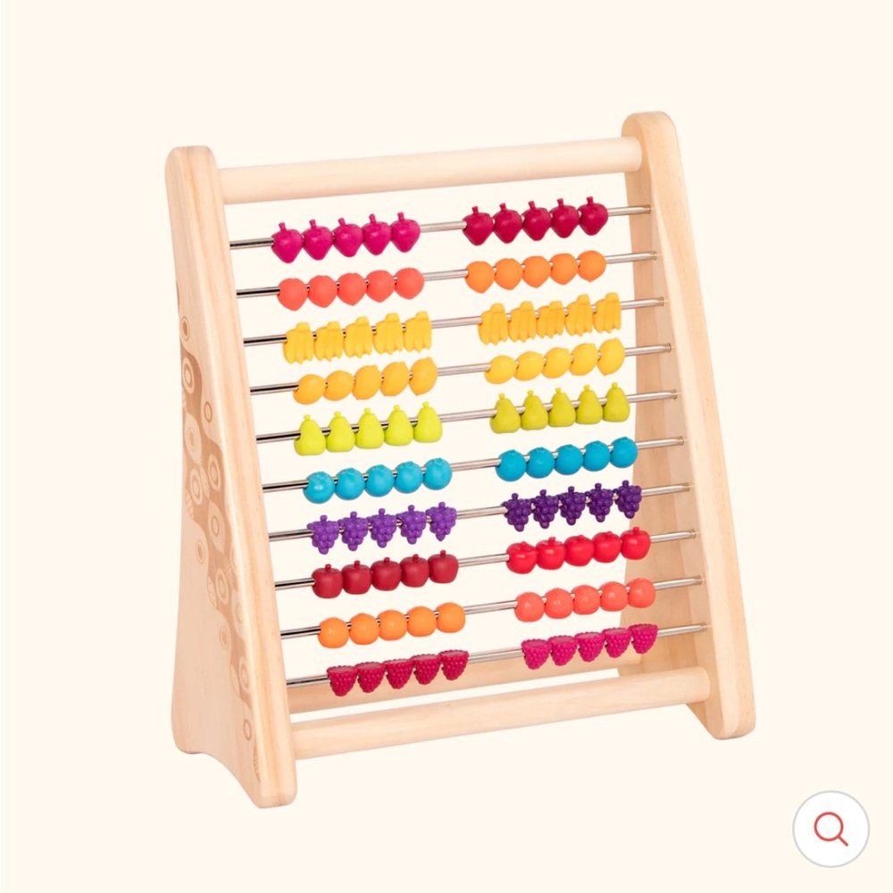🌸B.toys Two-Ty Fruity! Wooden Abacus